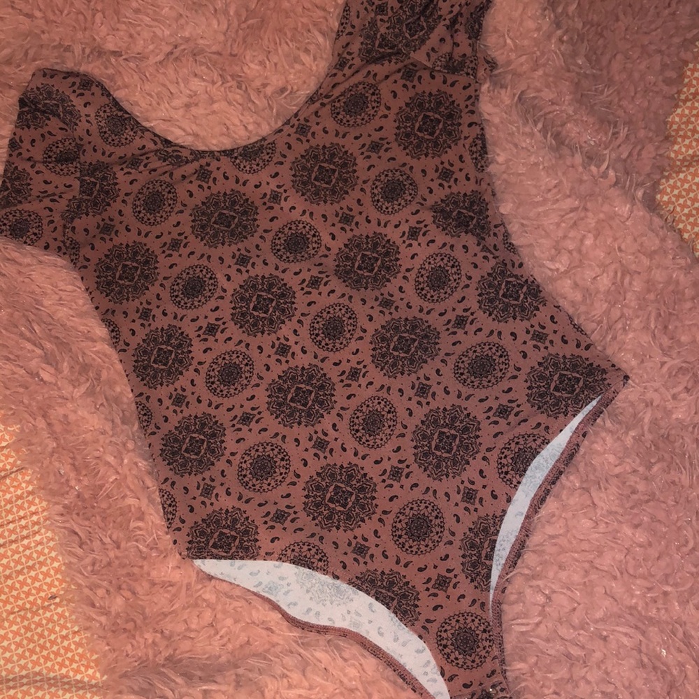 Mauve body suit